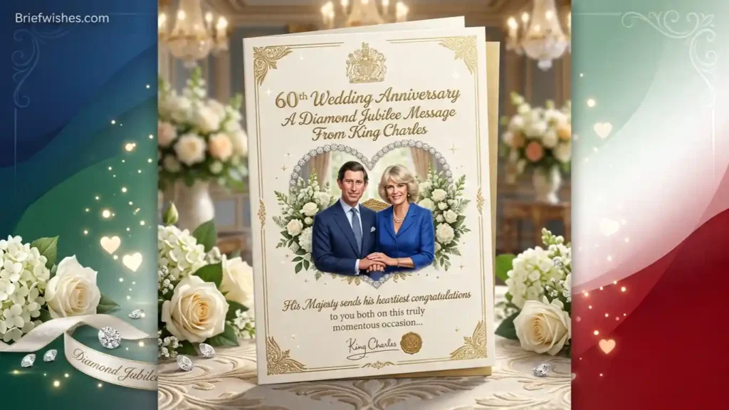 60th Wedding Anniversary Message from the King