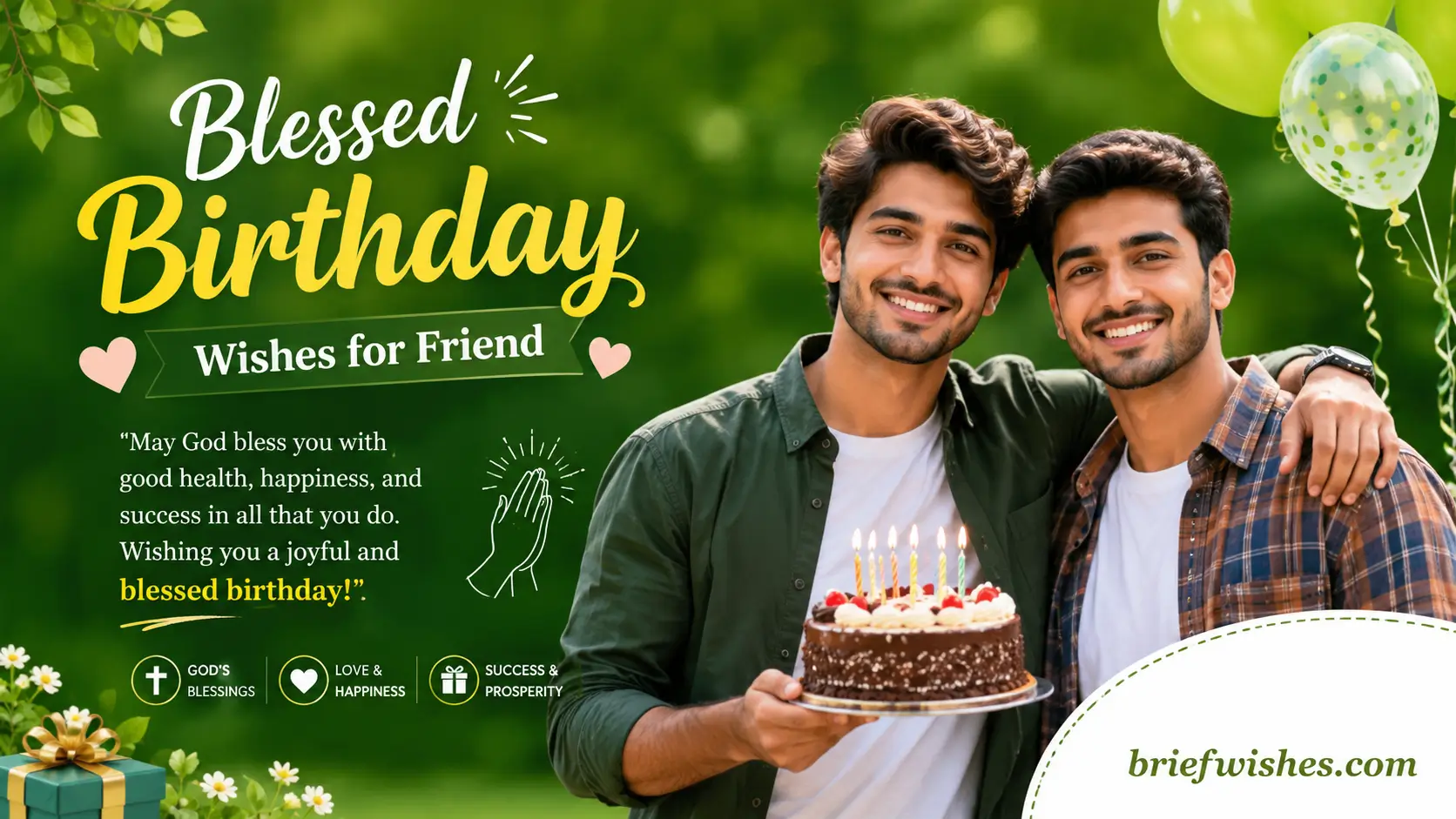 Blessed Birthday wishes for friend
