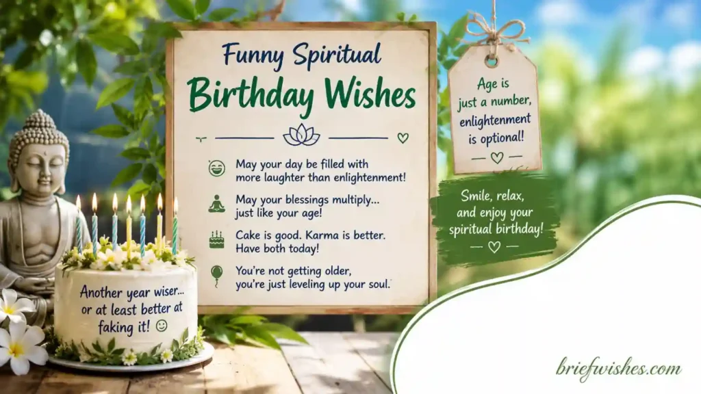 Funny Spiritual Birthday Wishes