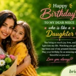 birthday wishes to my niece who is like a daughter