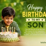 birthday wishes with cake to my son