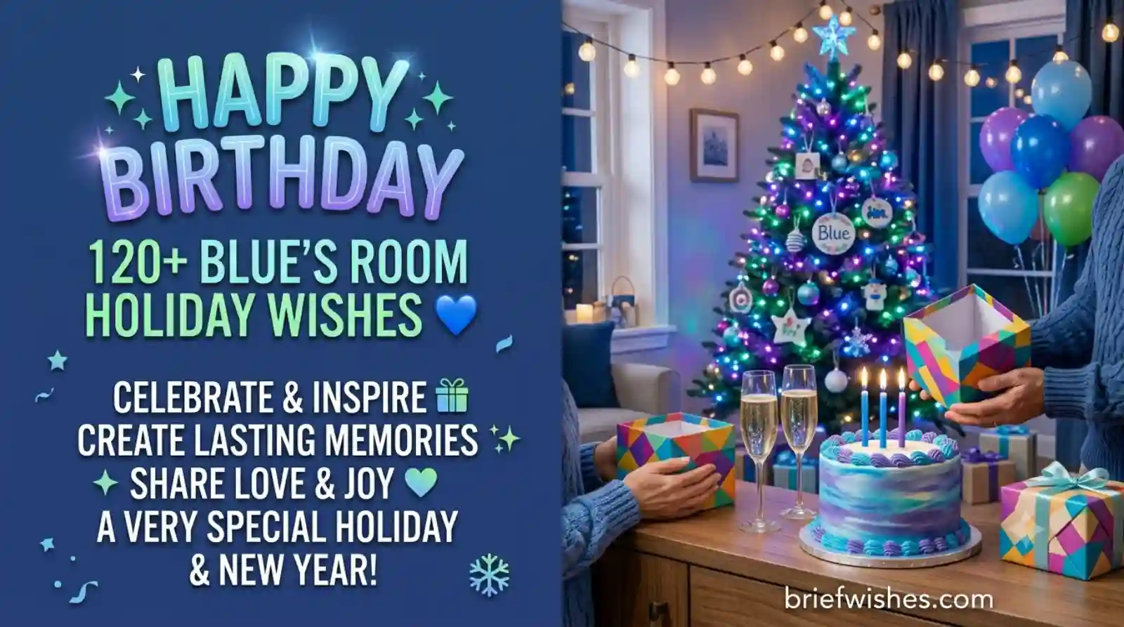 blue's room holiday wishes