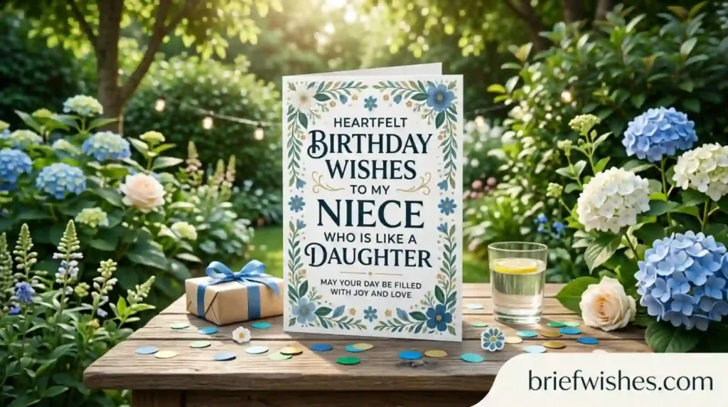 Celebration Birthday Wishes to My Niece Who Is Like a Daughter