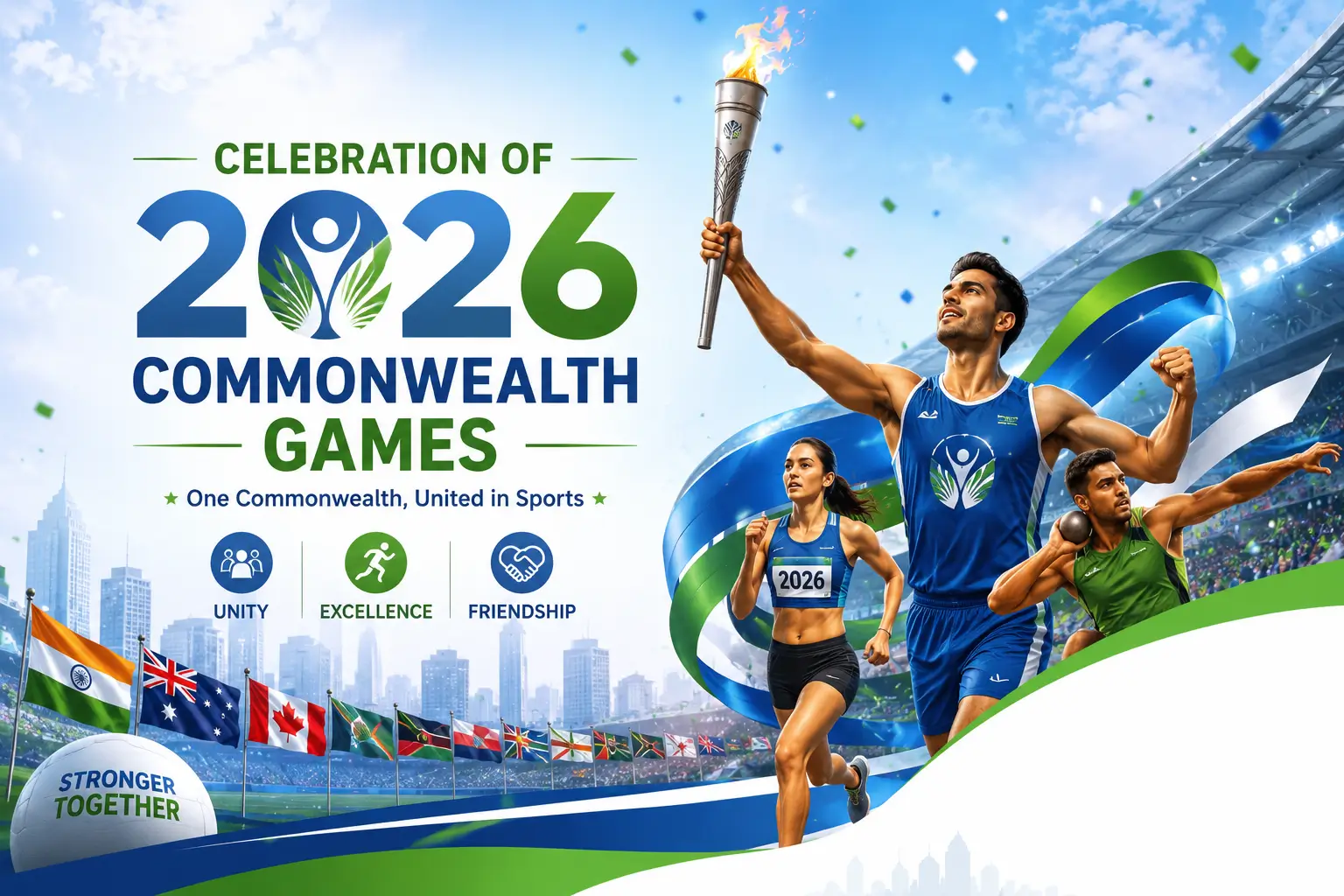 celebration of 2026 Commonwealth Games