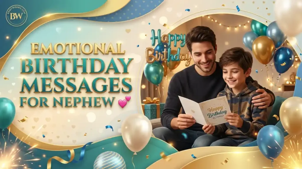 Emotional Birthday Messages for Nephew 