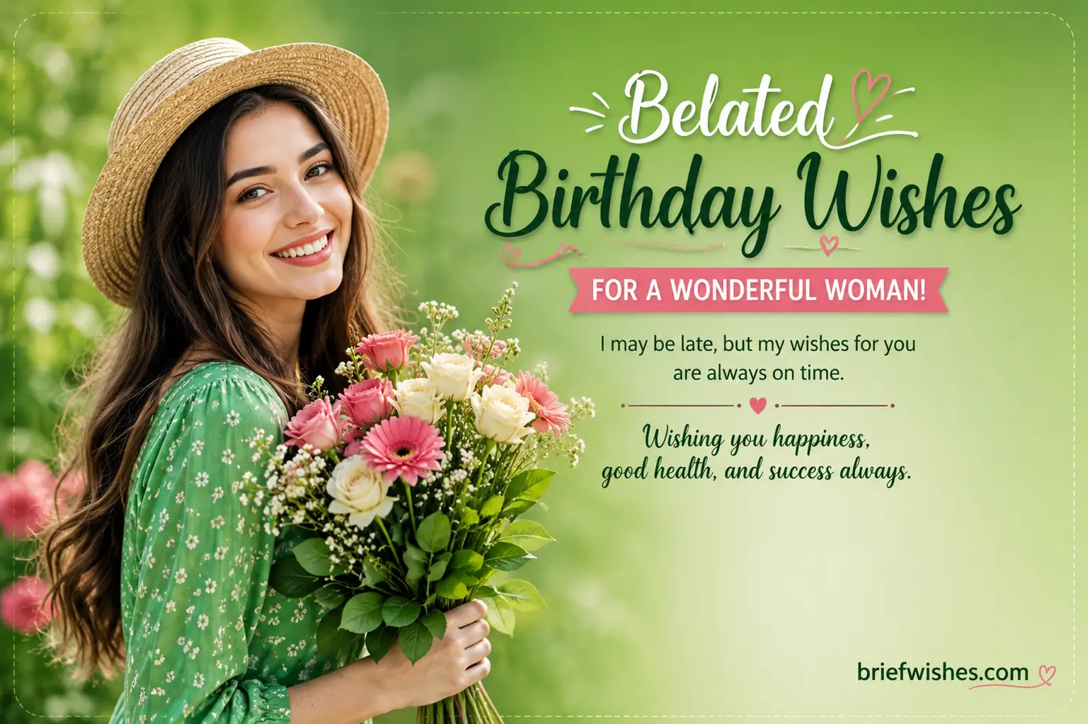 female belated birthday wishes