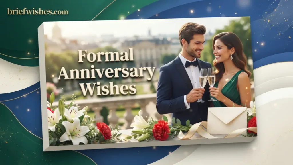 Formal Anniversary Wishes 