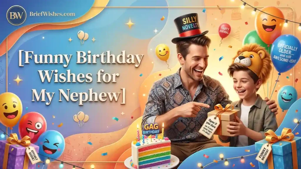 Funny Birthday Wishes for My Nephew 
