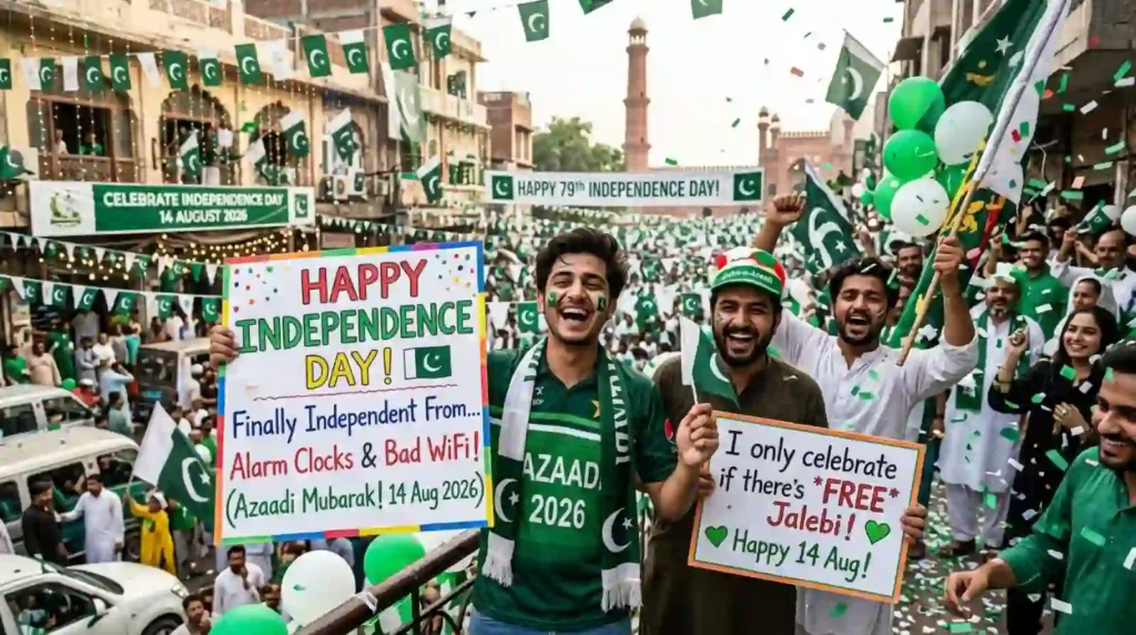 Funny Happy Independence Day 14 of Aug. 2026 Wishes