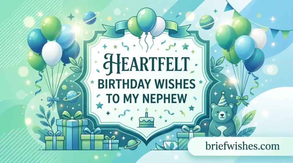 Heartfelt Birthday Wishes to My Nephew