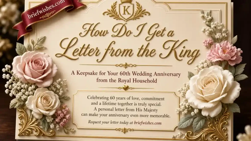 How Do I Get a Letter from the King for My 60th Wedding Anniversary