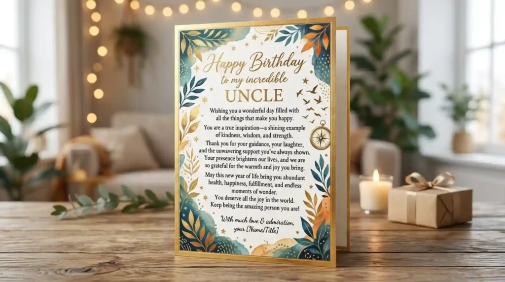 Inspirational Birthday Wishes for Uncle