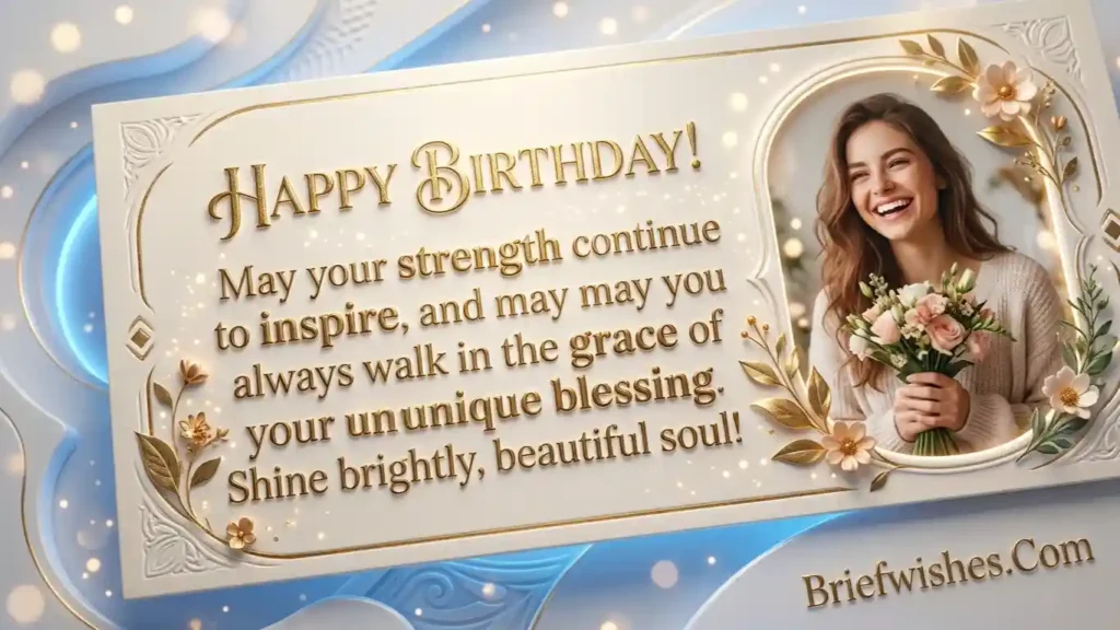 Inspirational Blessing Birthday Wishes Girl