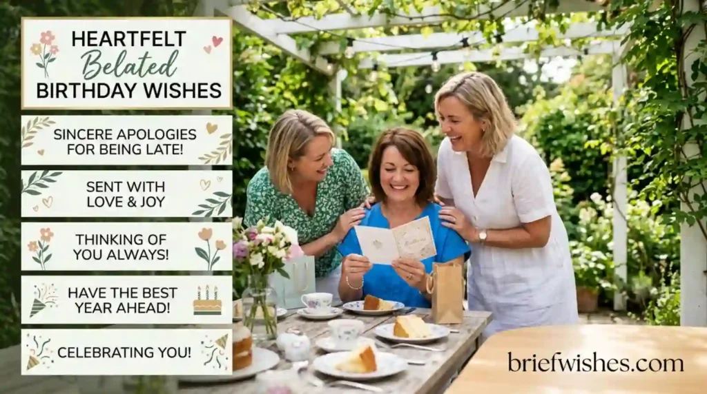 Inspirational Female Belated Birthday Wishes