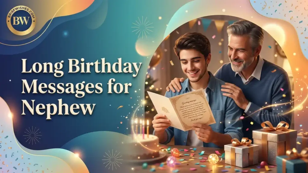 Long Birthday Messages for Nephew