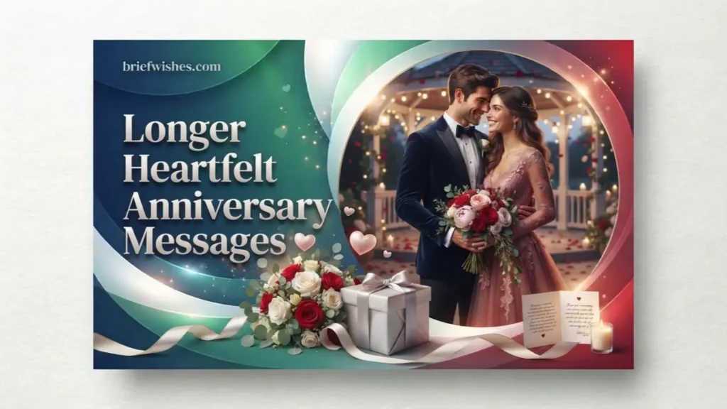 Longer Heartfelt Anniversary Messages 
