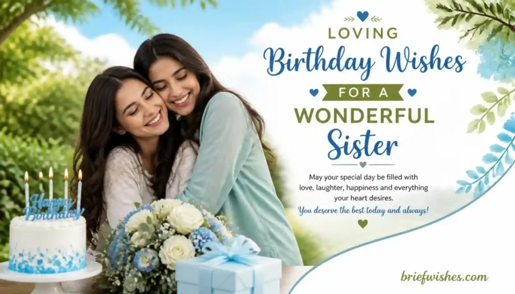 Loving Birthday Wishes for a Wonderful Sister