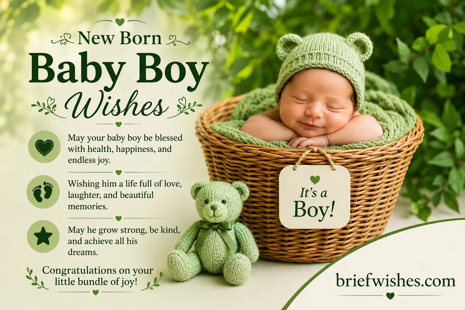 short wishes for New born baby