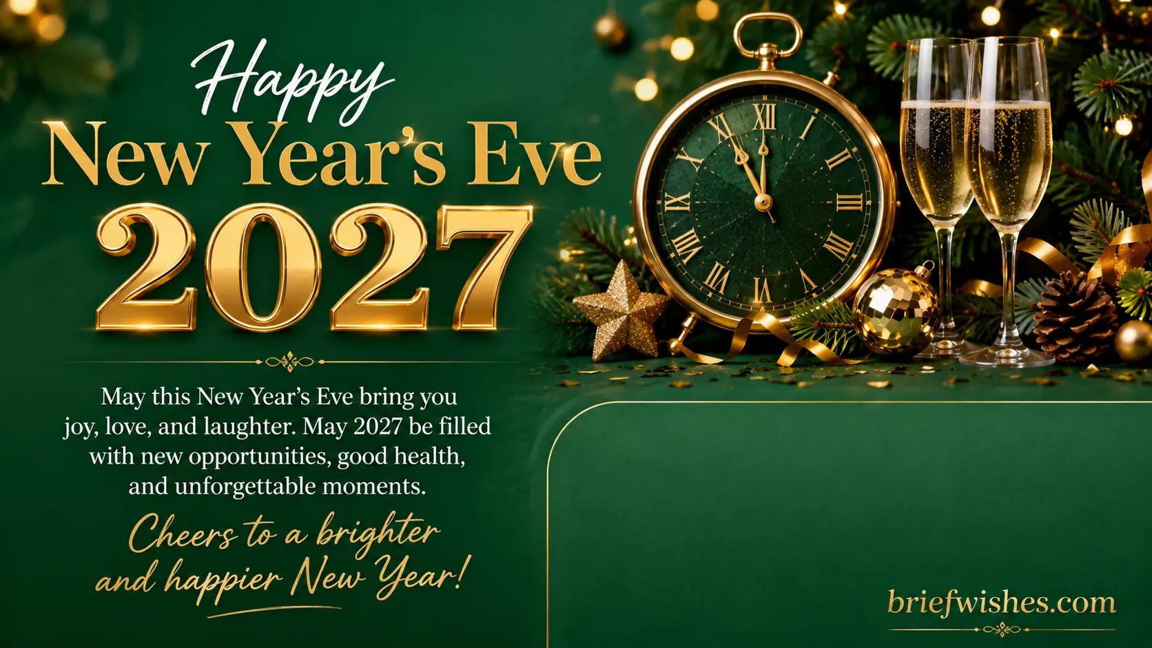 New Year's Eve wishes 2027