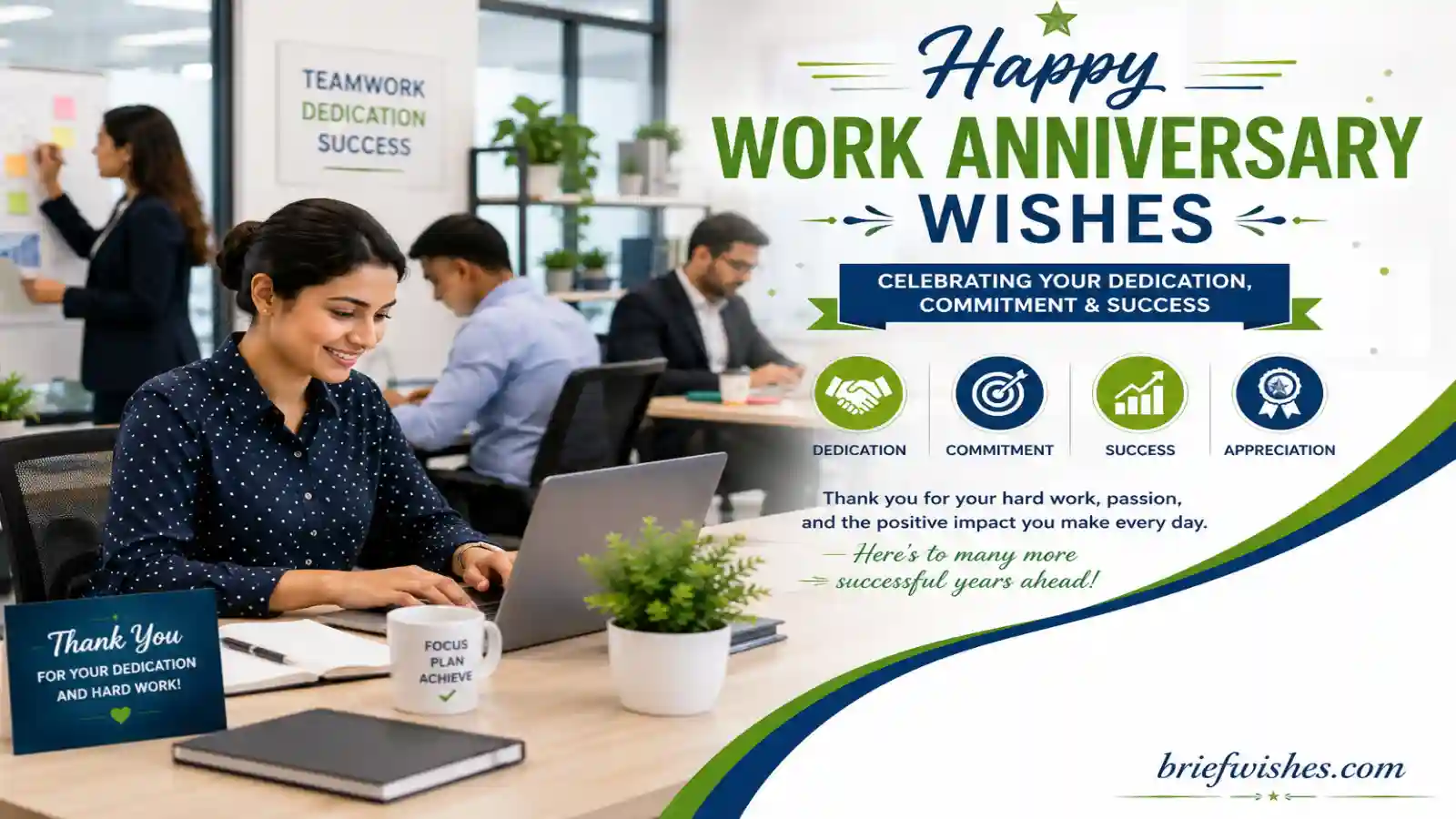 Professional Work Anniversary Wishes