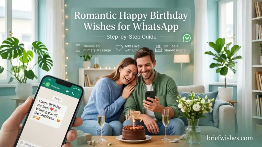Romantic Happy Birthday Wishes for WhatsApp
