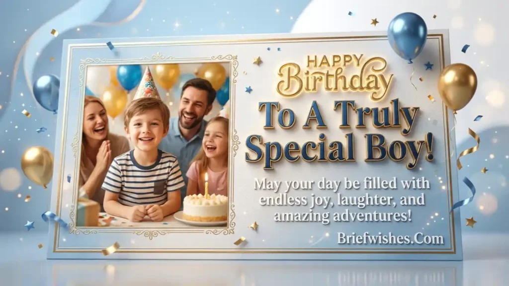Short Birthday Wishes for Special Boy