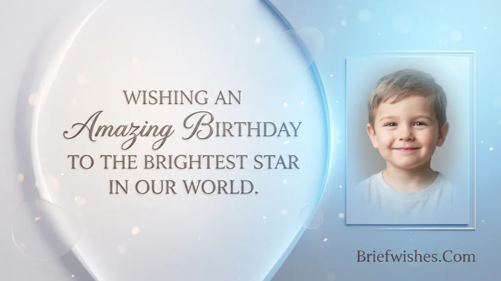 Short Birthday Wishes for Special Boy Funny