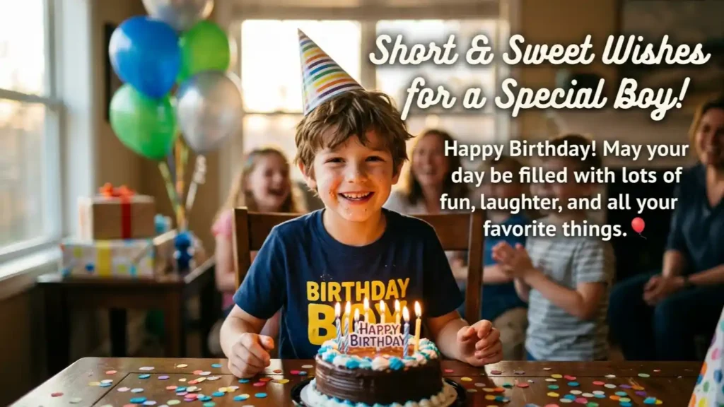 Short & Sweet Birthday Wishes for Special Boy