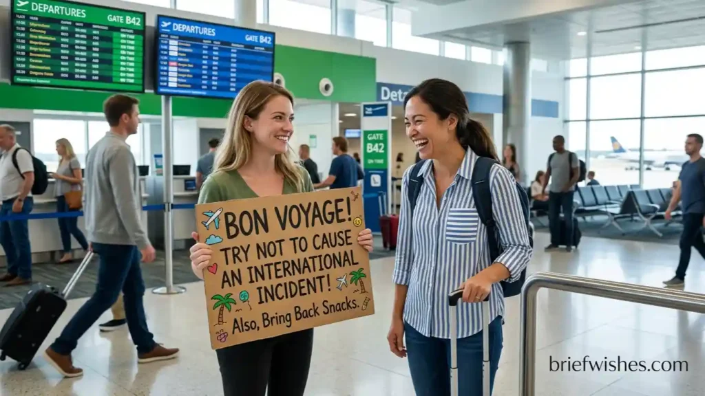 Short & Sweet Bon Voyage Wishes