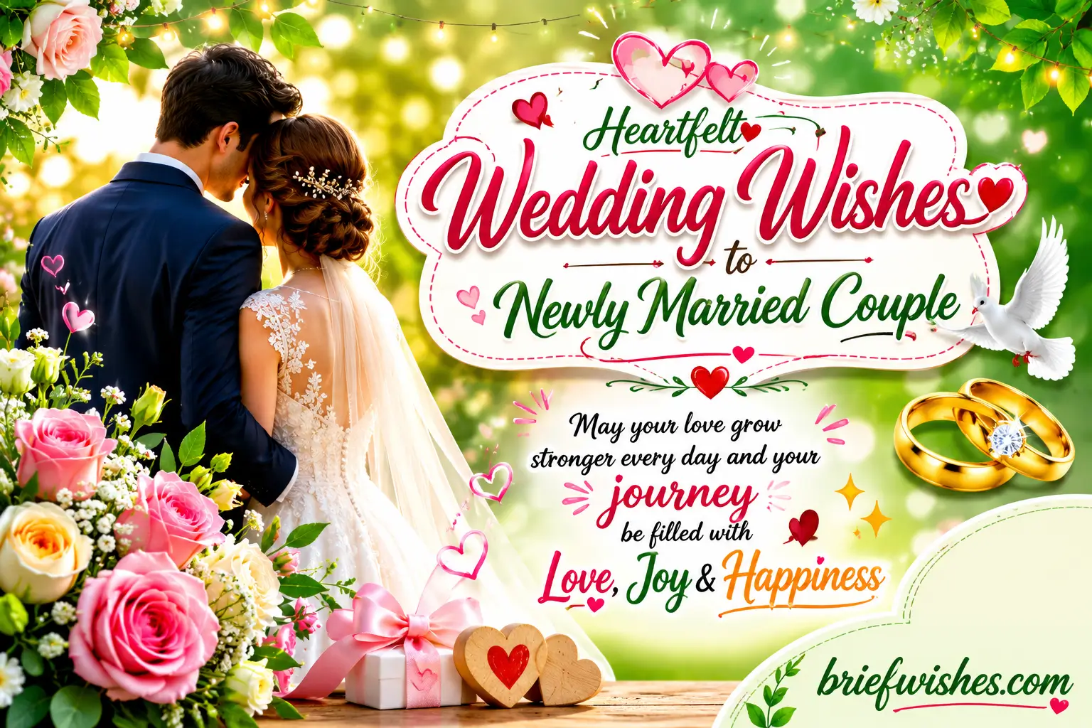 wedding wishes to newly married couple