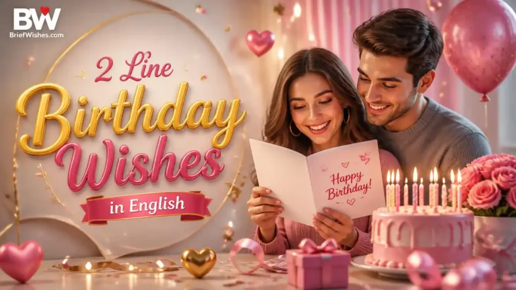2 Line Birthday Wishes in English