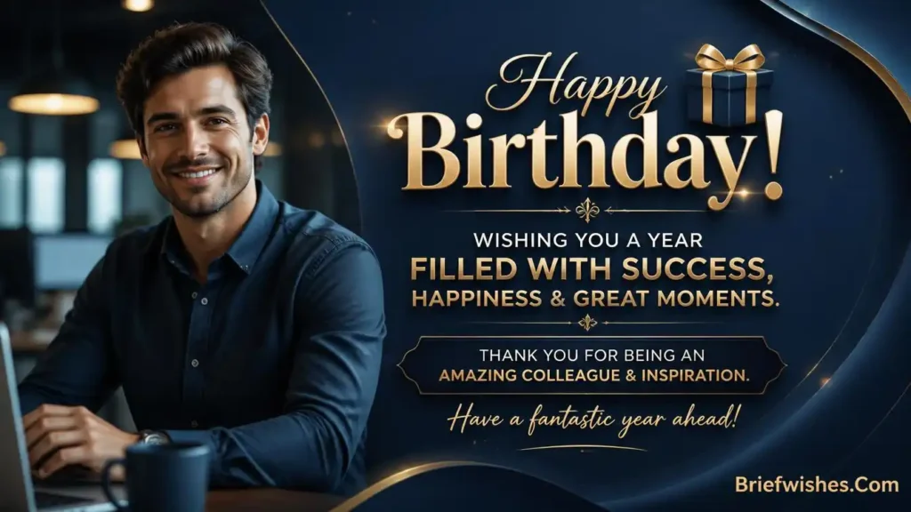 Birthday Wishes for Coworker Male 