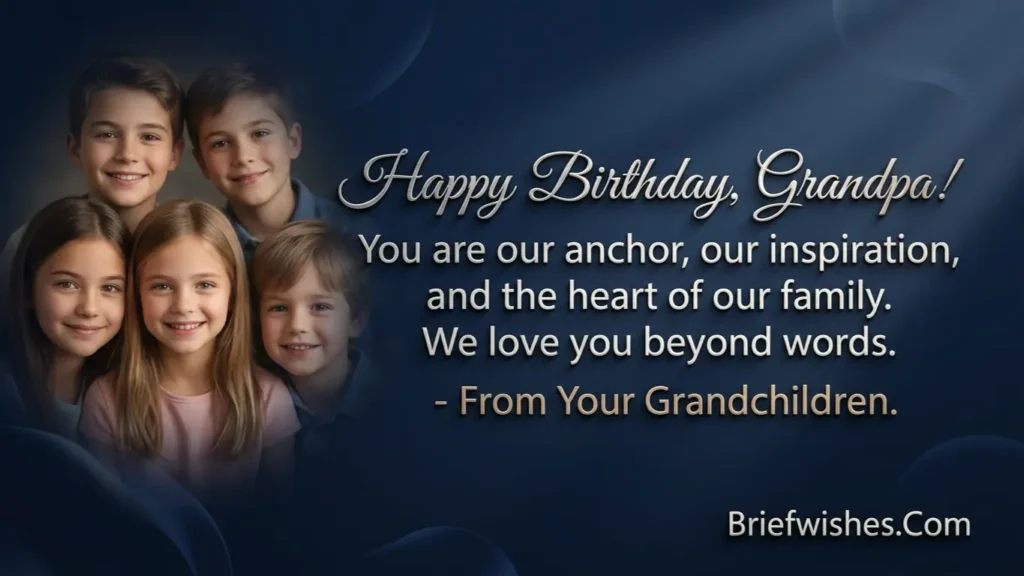 birthday wishes to grandpa from grandchildren