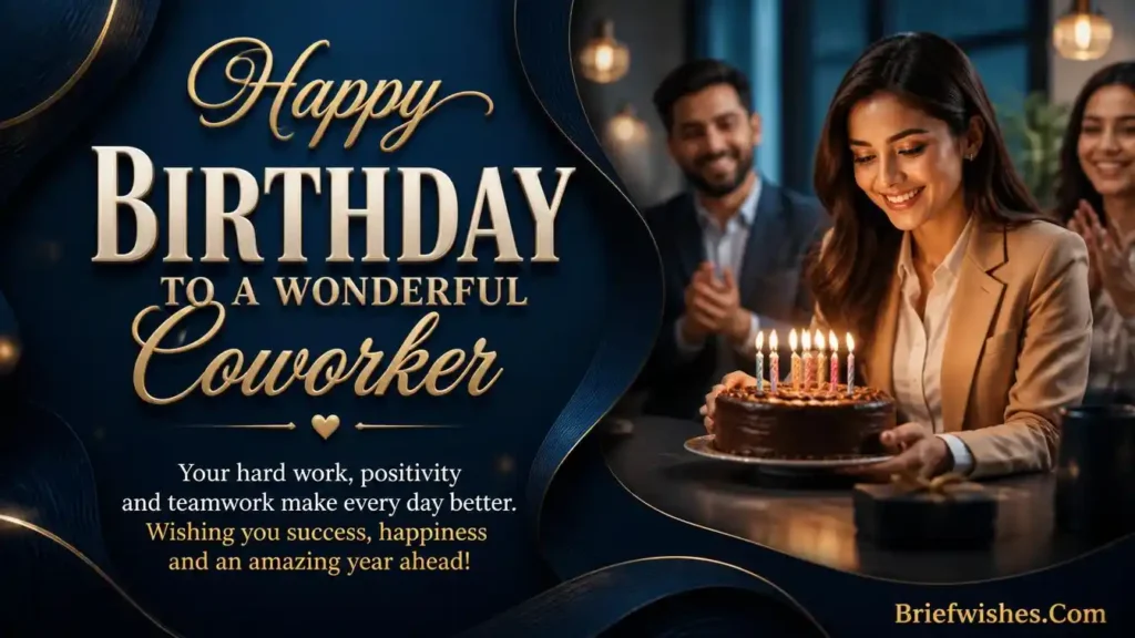 Celebration Birthday Wishes for Coworker