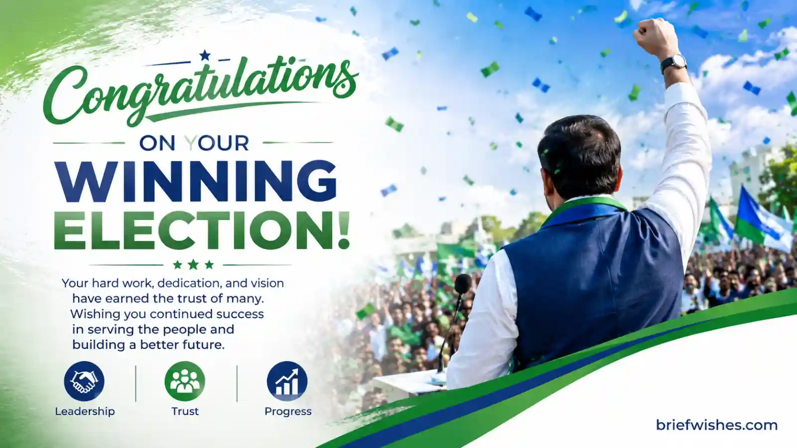 congratulations wishes for winning election