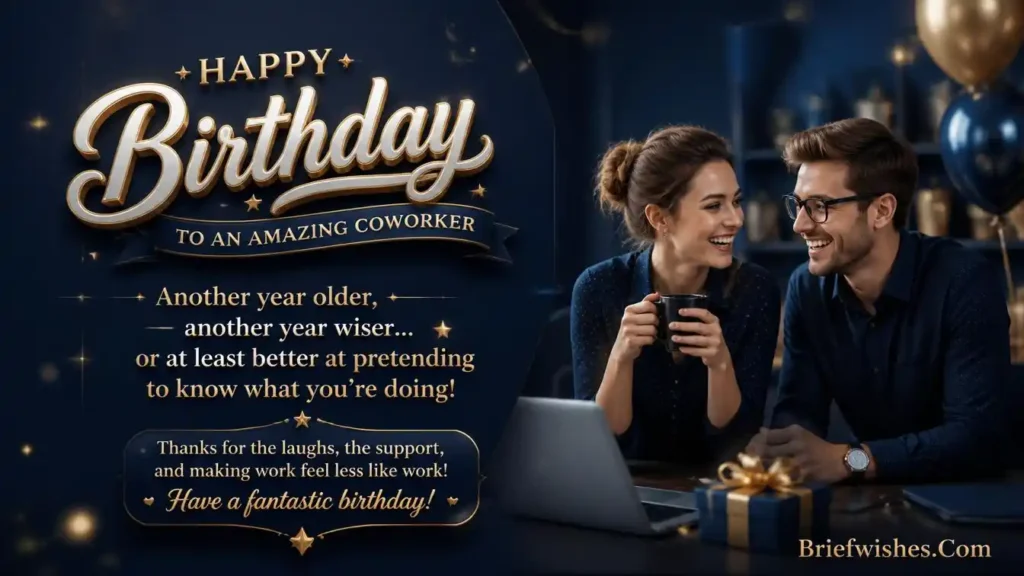 Funny Birthday Wishes for Coworker
