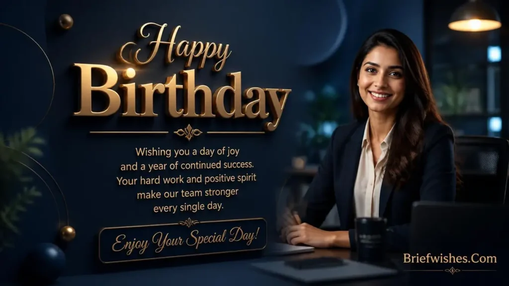 Professional Birthday Wishes for Coworker