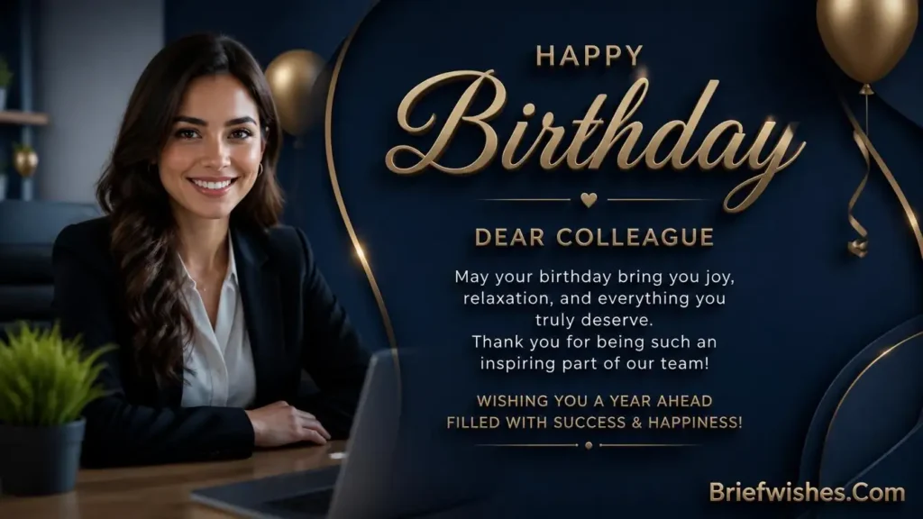 simple birthday wishes for colleague