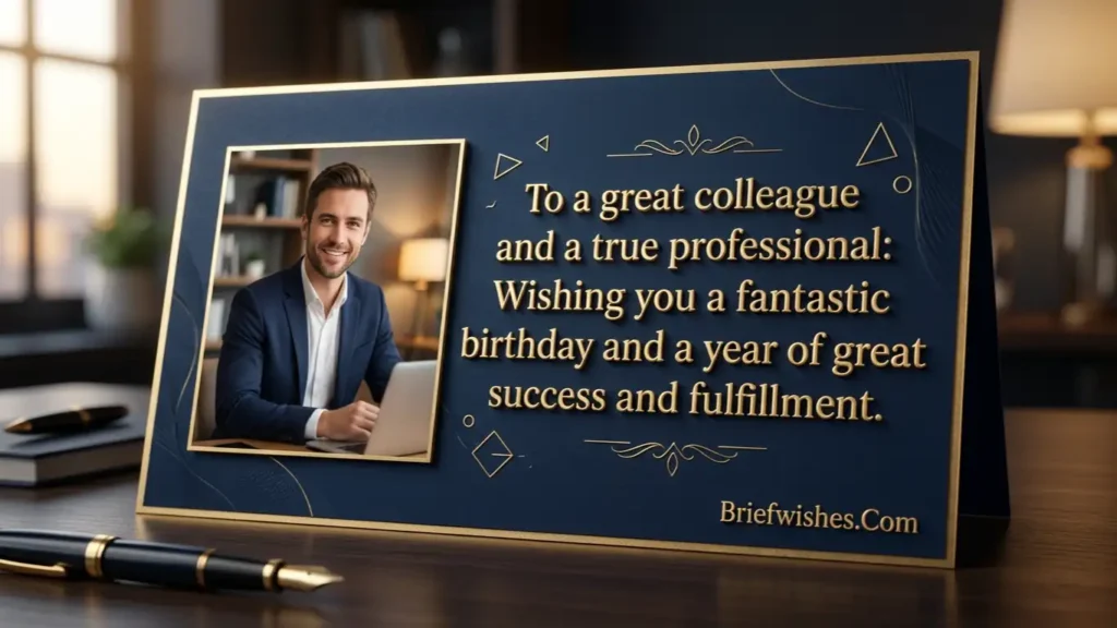 Simple Birthday Wishes for Coworker