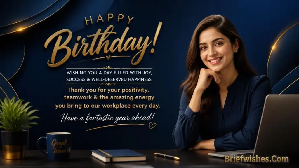 Unique Birthday Wishes for Coworker