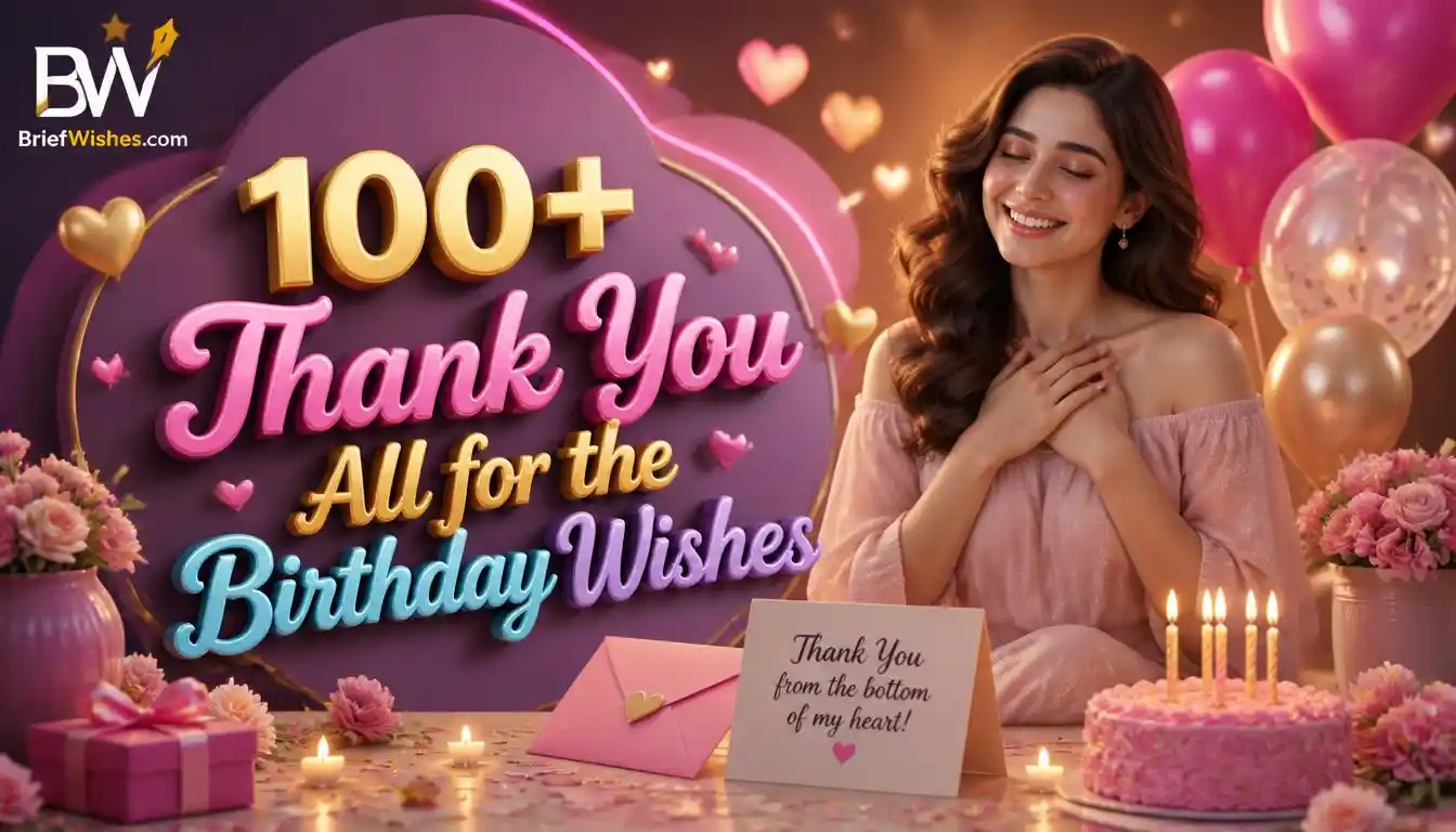 100+ Thank You All for the Birthday Wishes