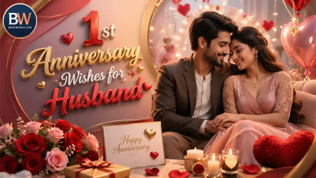 1st Anniversary Wishes for Husband