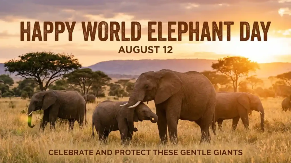 Short & Sweet World Elephant Day Wishes