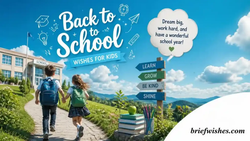 Back to School Wishes for Kids