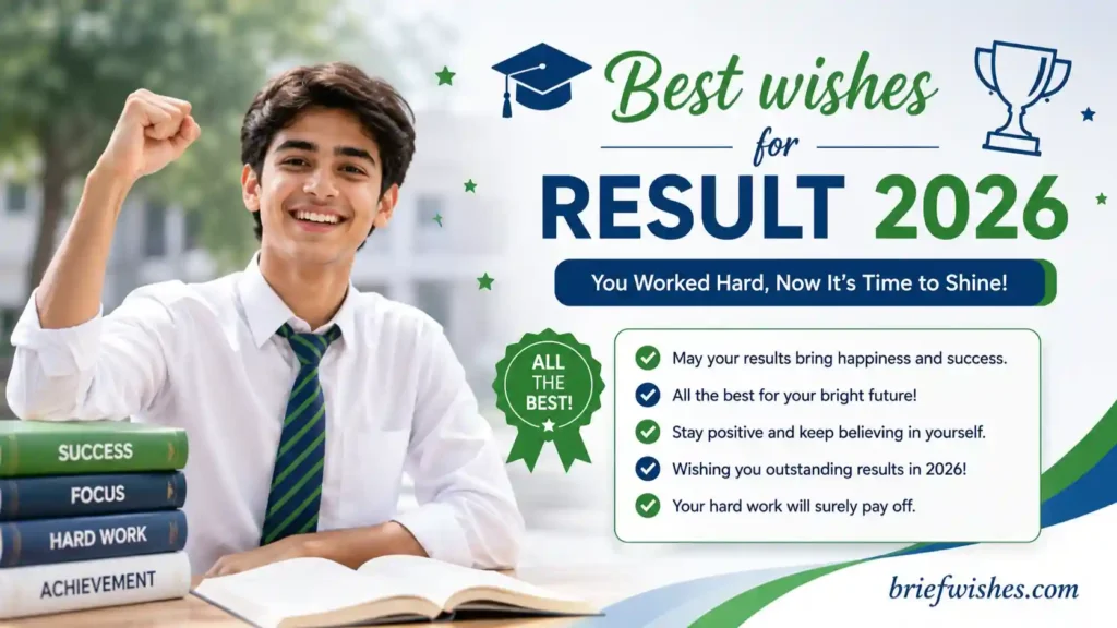 Best wishes for Result 2026