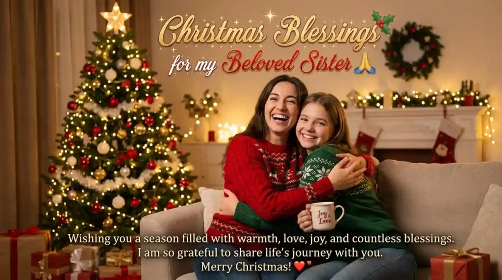 Christmas Blessings for Sister