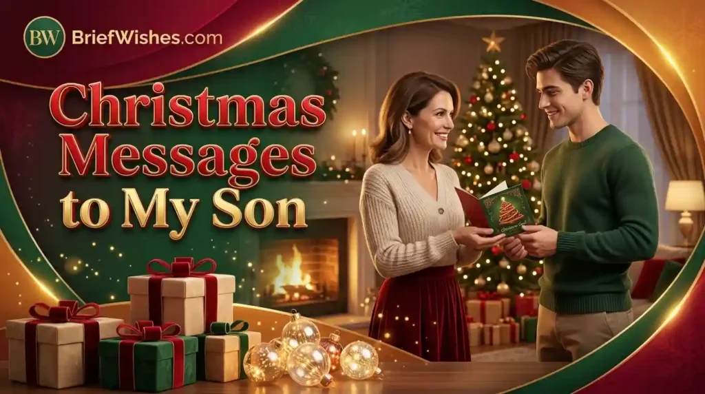 Christmas Messages to My Son