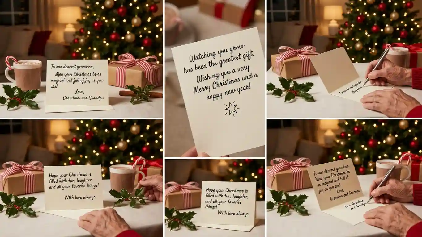 Christmas Wishes for Grandson: Heartfelt Lines for Every Card 