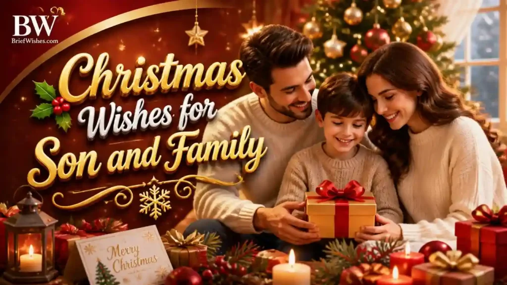 Christmas Wishes for Son and Family