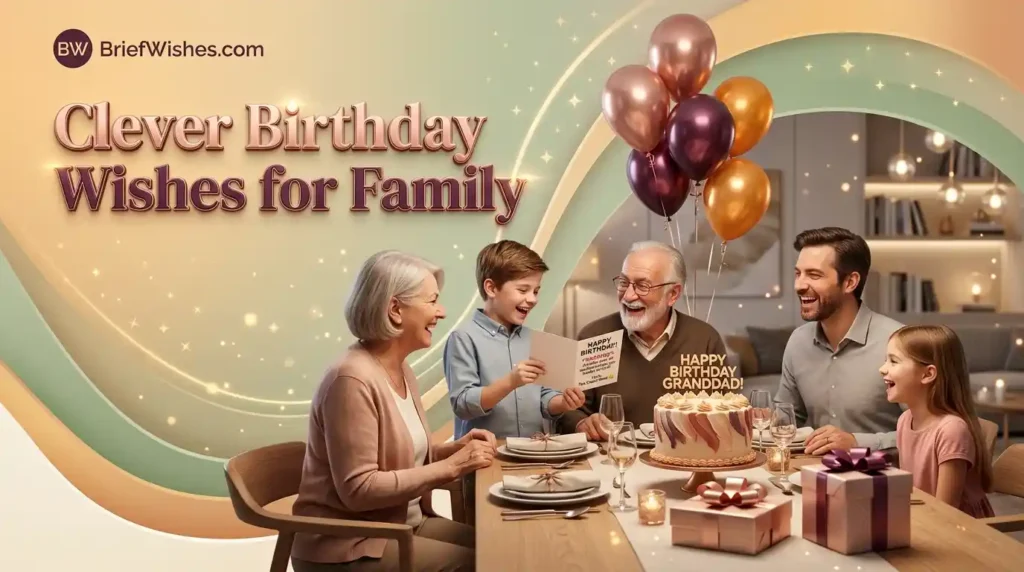 Clever Birthday Wishes for Family